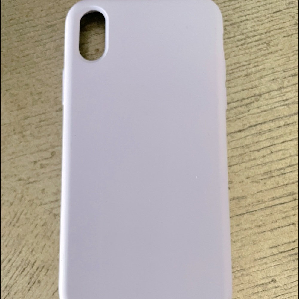 Lilac silicone iPhone X(10) case